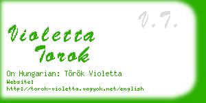 violetta torok business card
